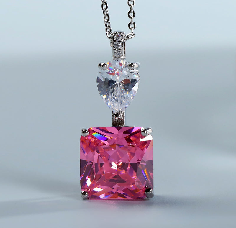 925 Silver Round Purple Gemstone Pendant, Ring, Earrings 3 Piece Set, Best Jewellery Gift for Mum and Wife, Comes in a Wonderful Box