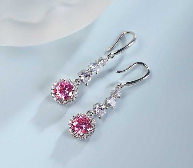 925 Silver Round Purple Gemstone Pendant, Ring, Earrings 3 Piece Set, Best Jewellery Gift for Mum and Wife, Comes in a Wonderful Box